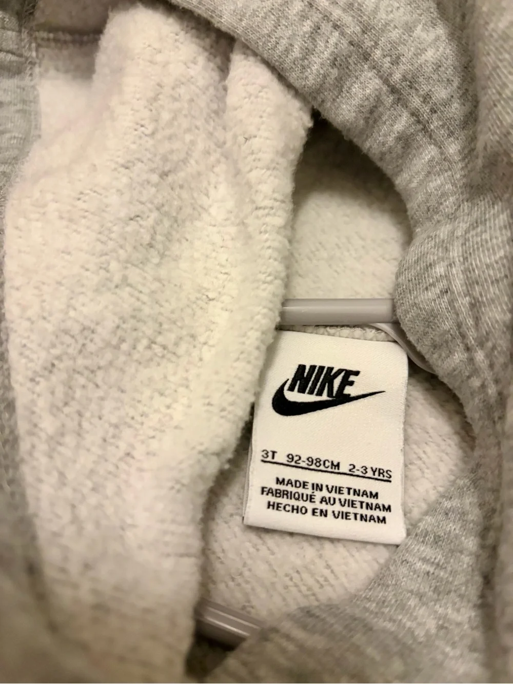 Nike Kids Grey Hoodie & Jogger Set with White Logo
